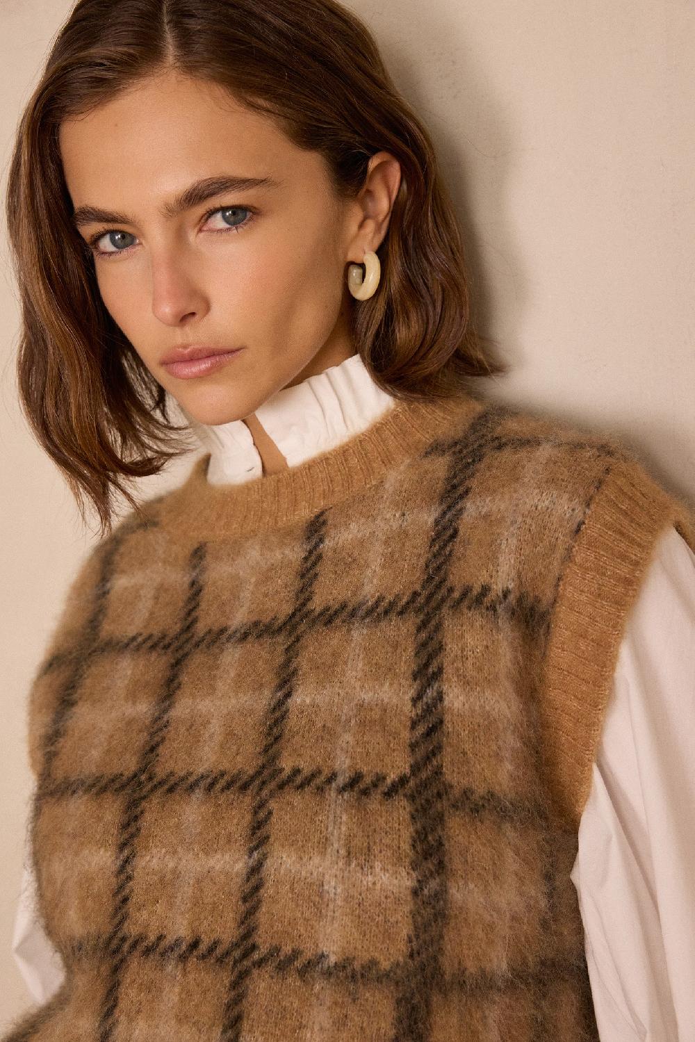 maison 123 BLONDIE sleeveless alpaca jumper