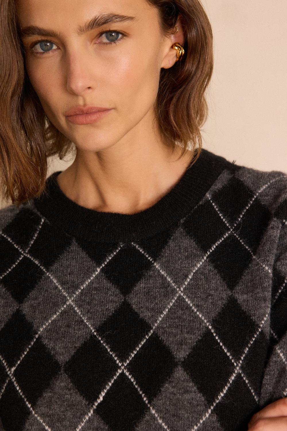 Maison 123 BONIFACE Argyle Pattern Jumper