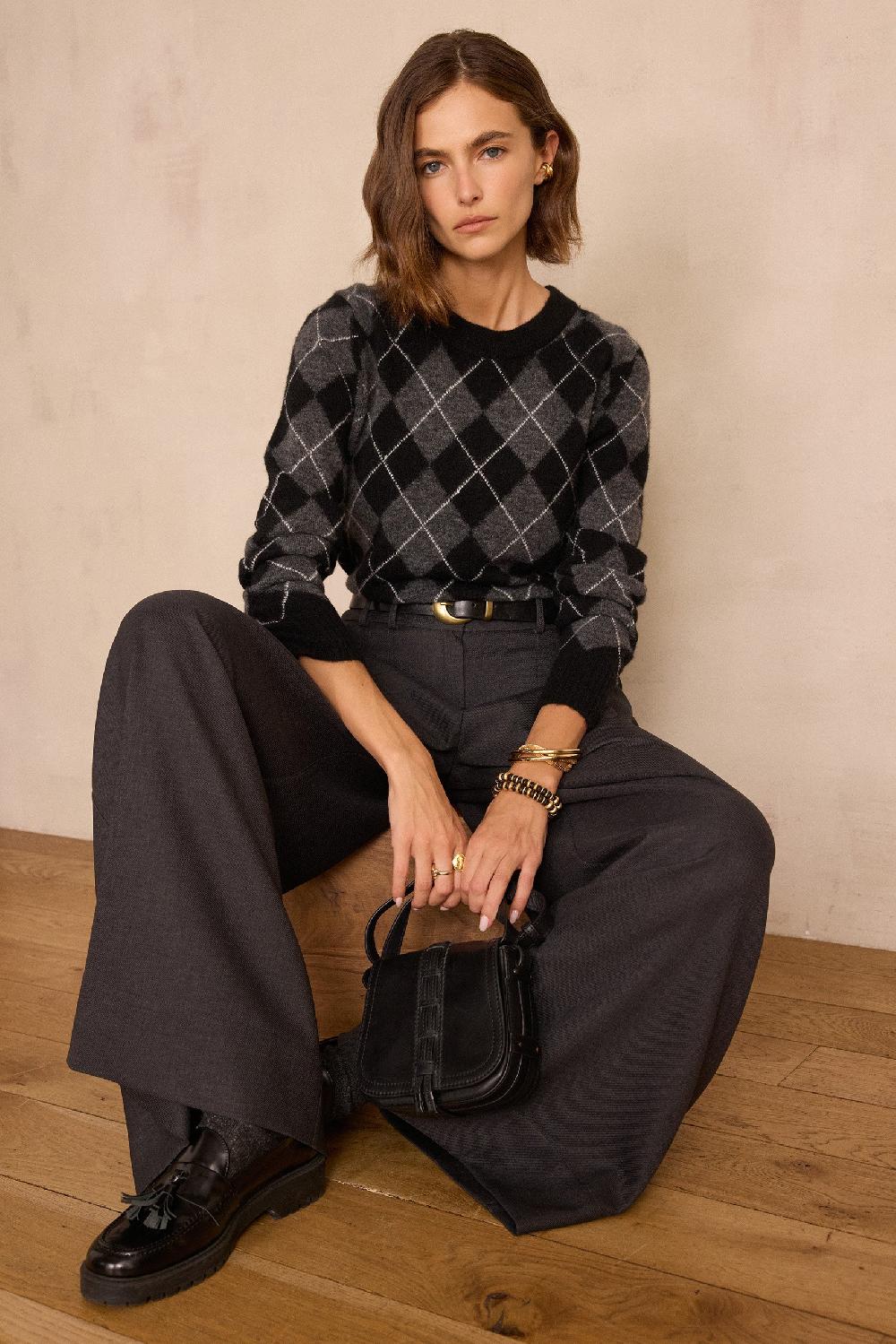 maison 123 BONIFACE argyle pattern jumper