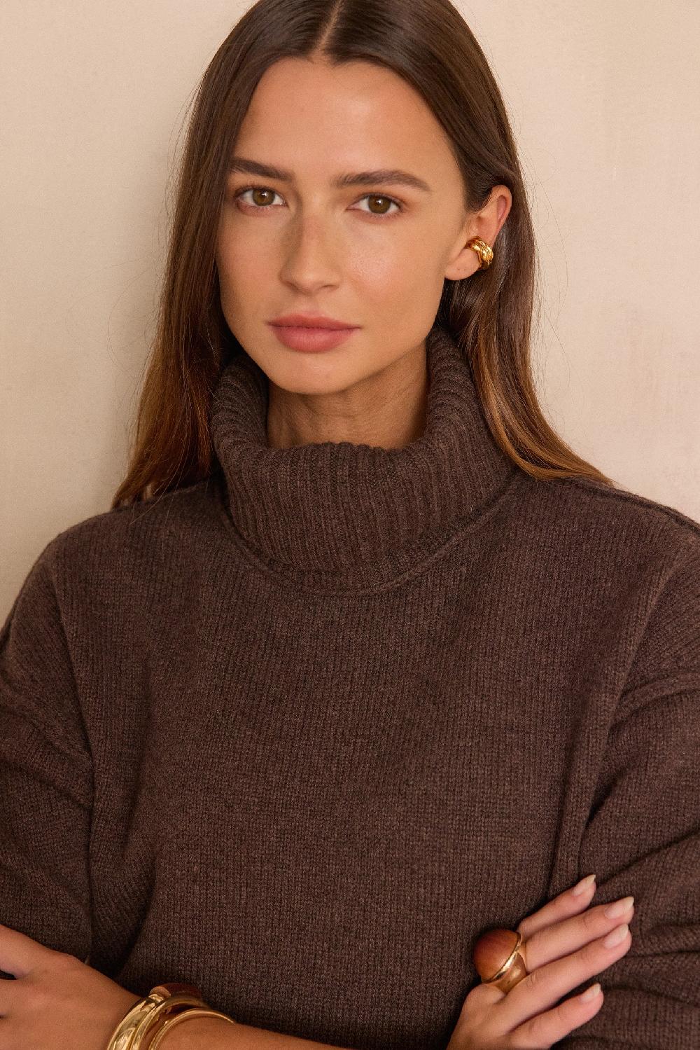 Maison 123 BRANDO Turtleneck Jumper 100% Wool