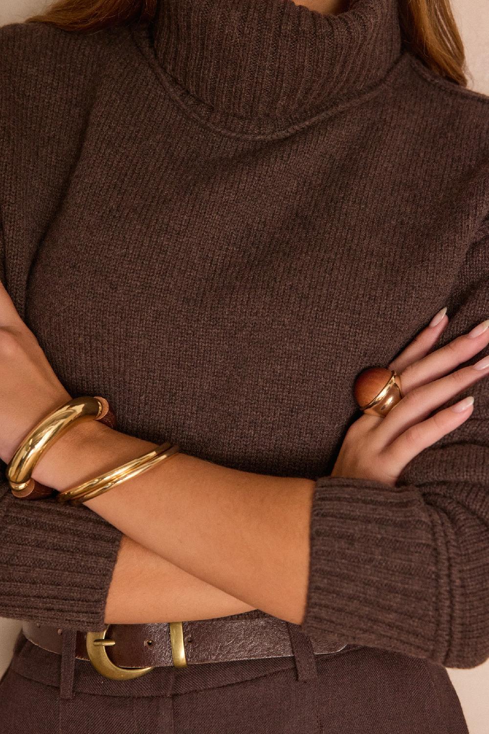 Maison 123 BRANDO Turtleneck Jumper 100% Wool