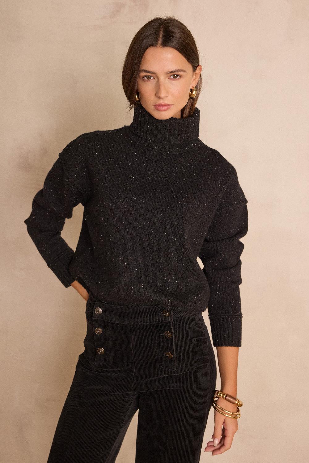 maison 123 BRANDO turtleneck jumper in 100% wool