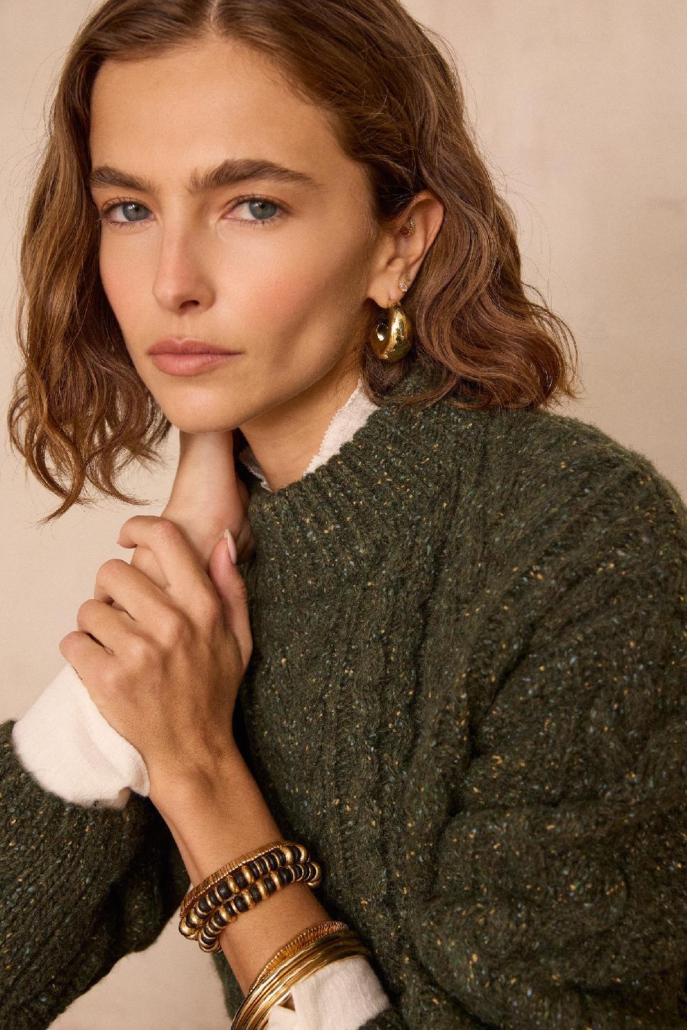 Maison 123 BRANDON Cable-knit Wool Jumper