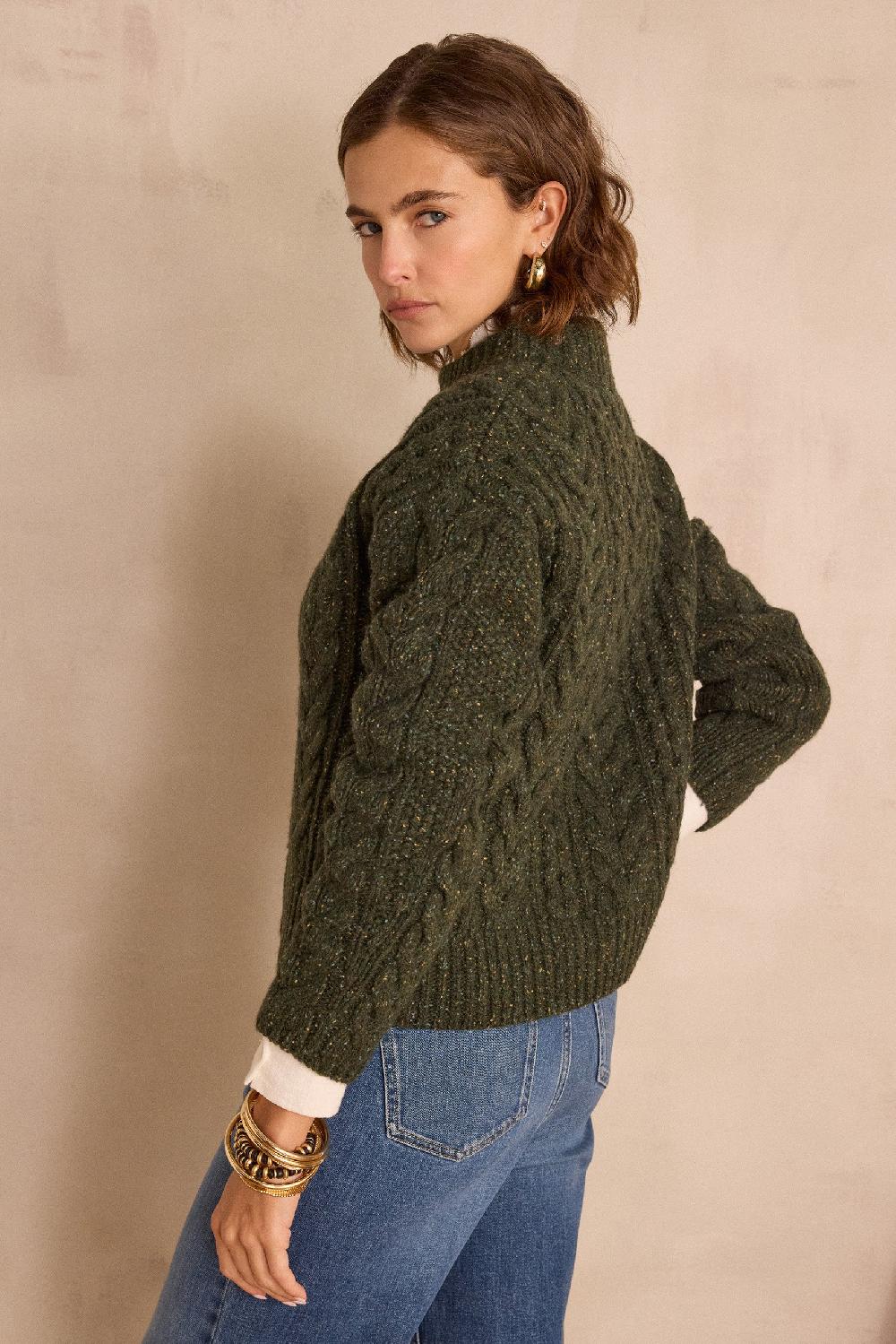 Maison 123 BRANDON Cable-knit Wool Jumper