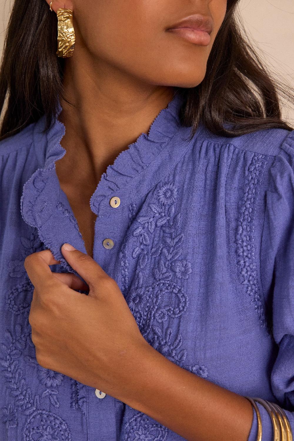 Maison 123 BROOKE Blouse In 100% Cotton