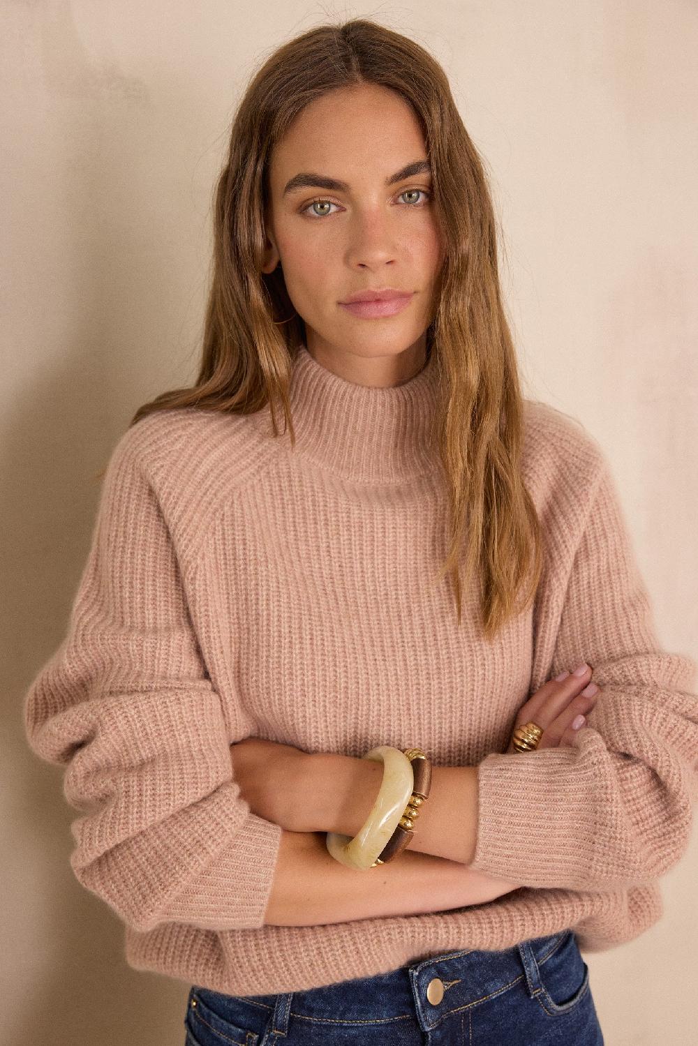 maison 123 BRUCE 4-ply 100% cashmere ribbed jumper