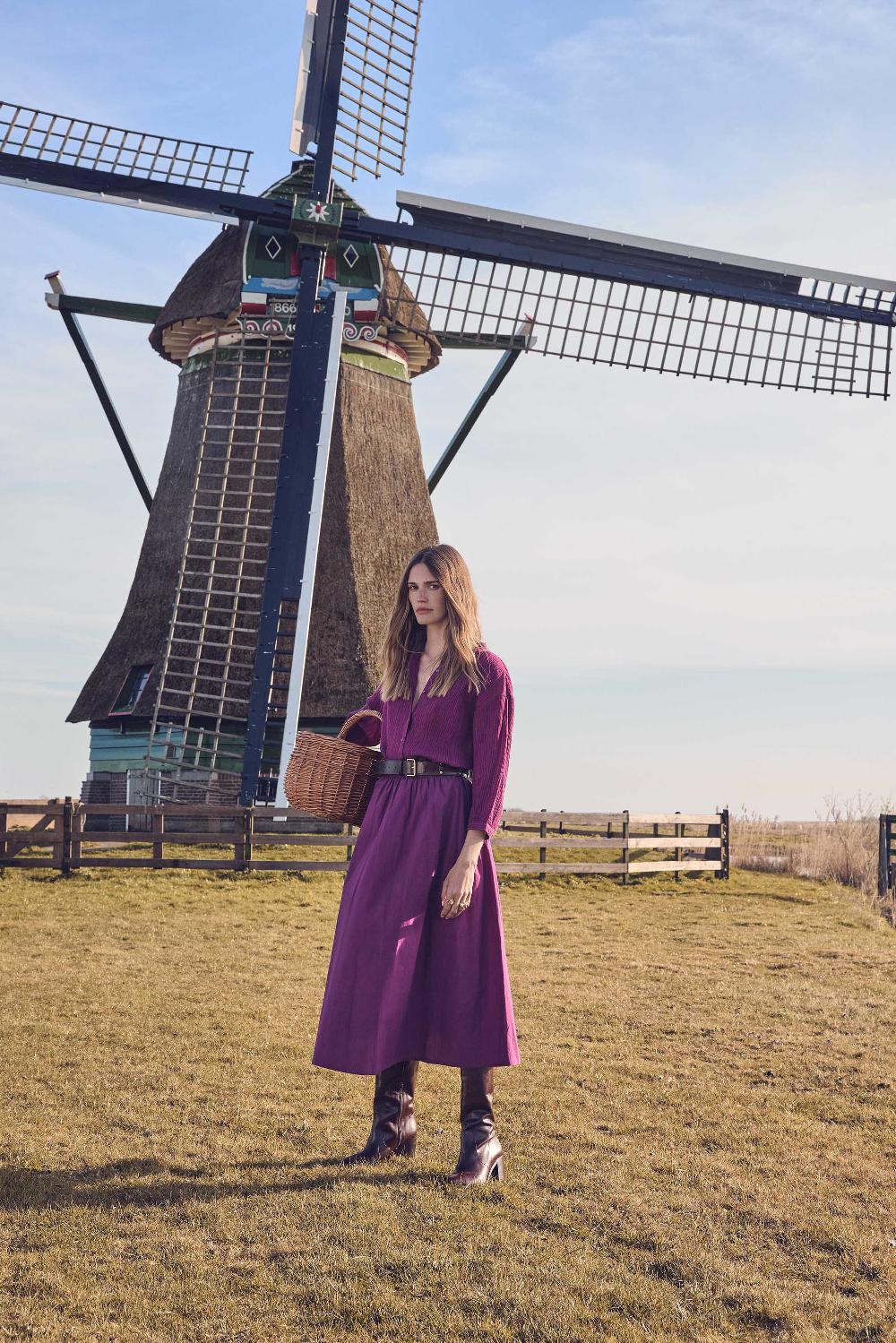 maison 123 BRUNE cotton skirt