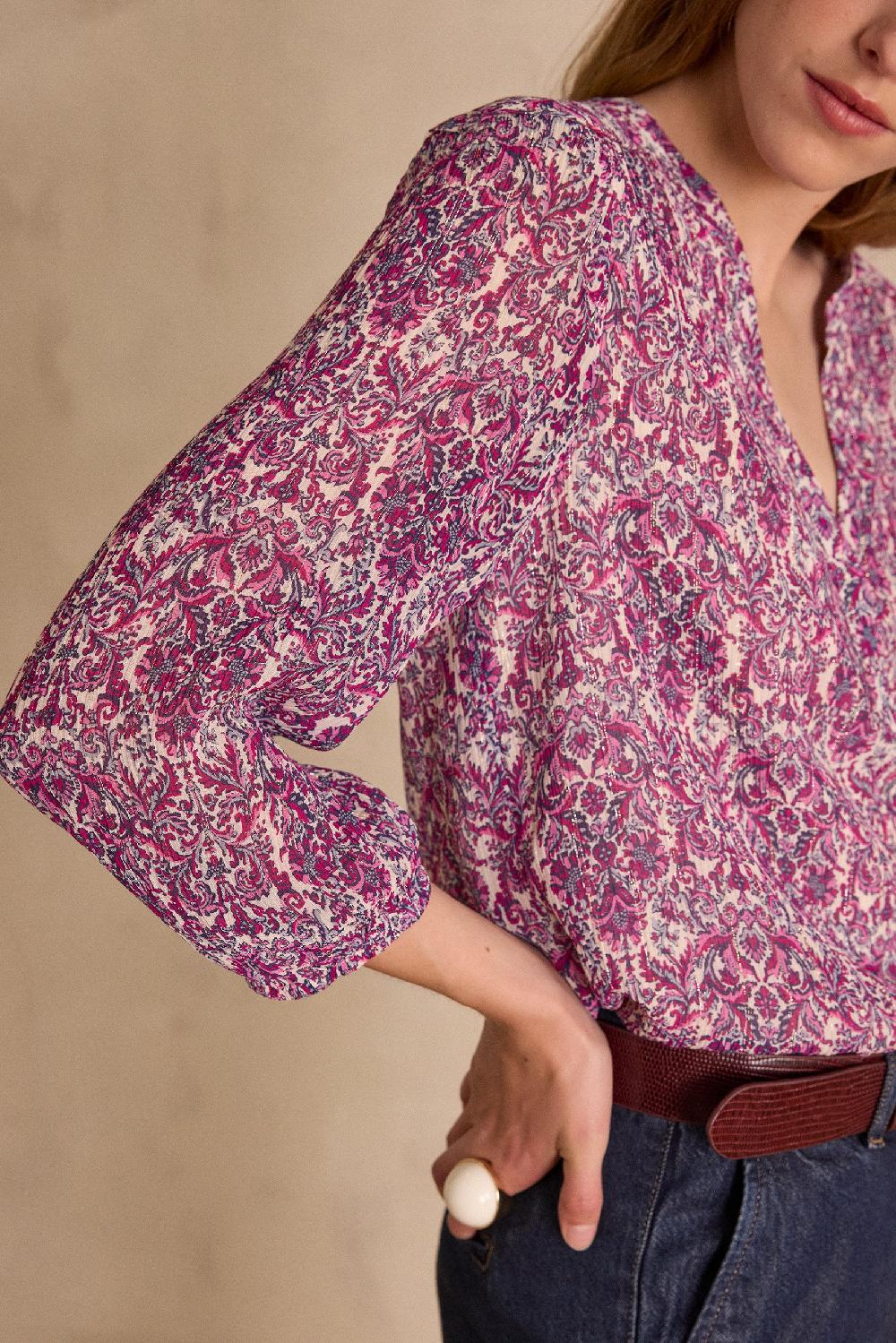 Maison 123 BRUNETTE Blouse With Arabesque Print