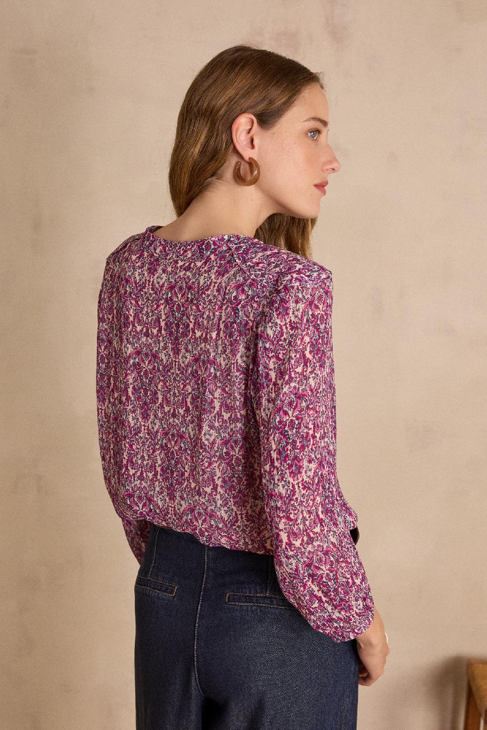 Maison 123 BRUNETTE Blouse With Arabesque Print
