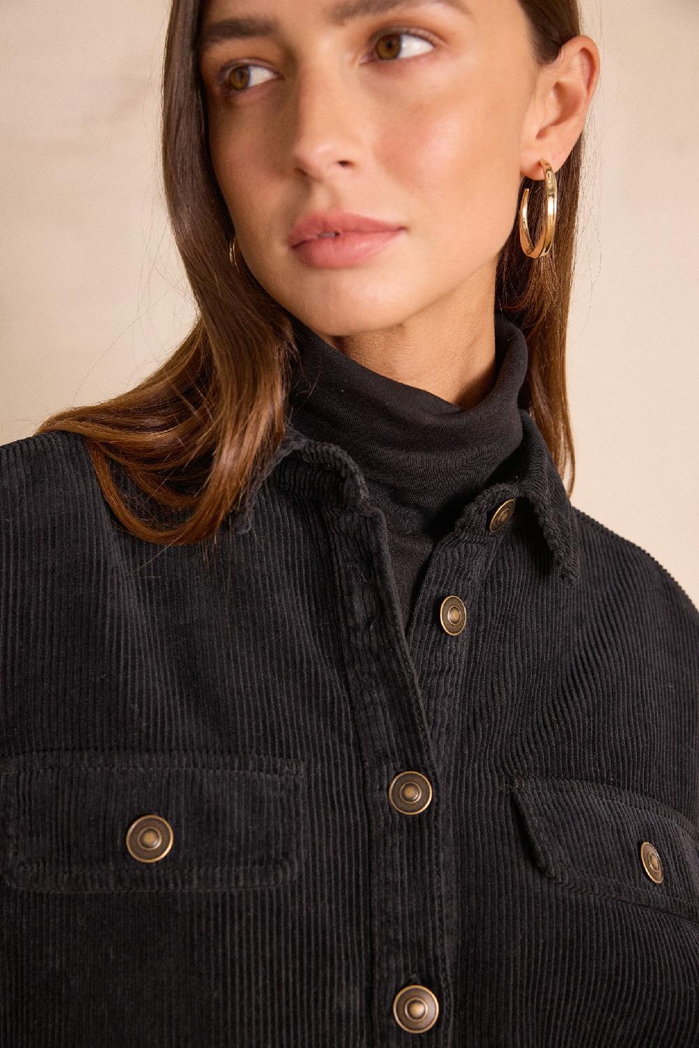 Maison 123 CENDRA Velvet Shirt Dress