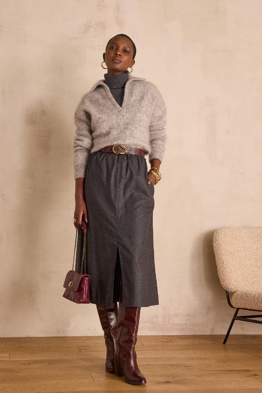 maison 123 CHARLIE wool skirt