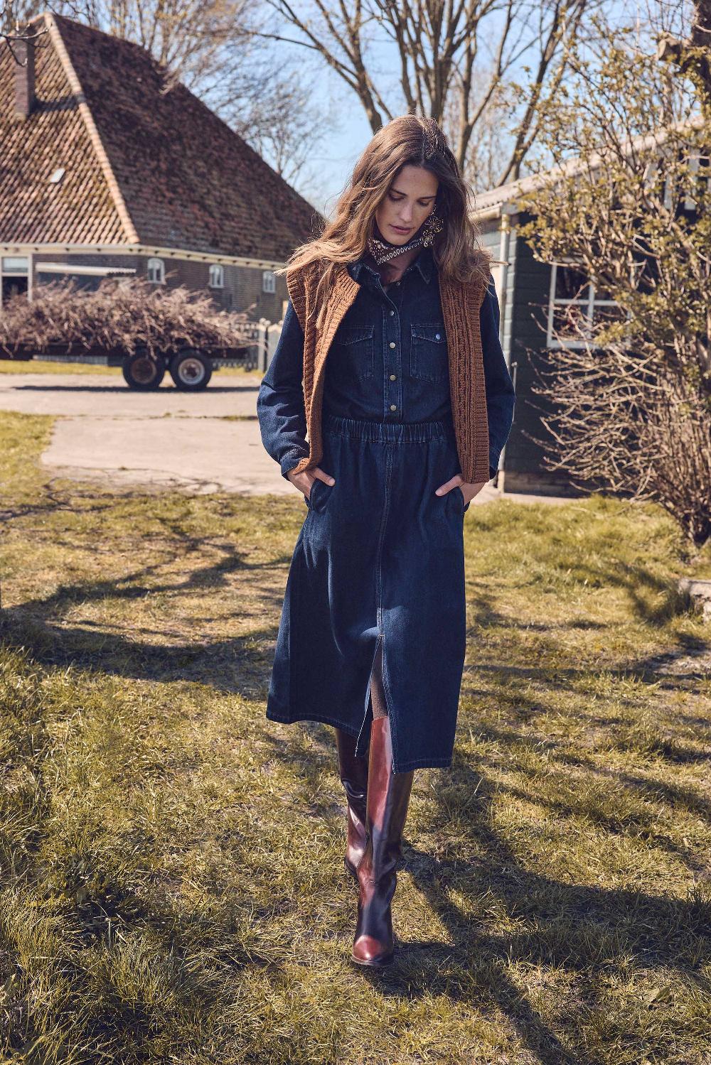 maison 123 CHARLINE cotton skirt