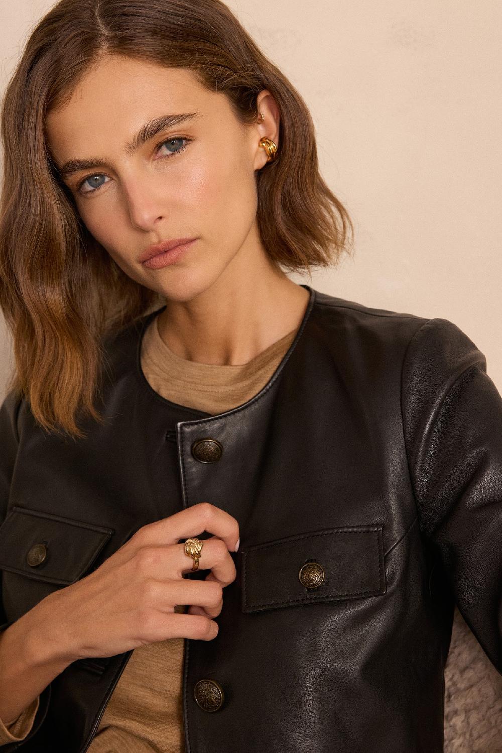 Maison 123 CHARLOTTE Leather Jacket
