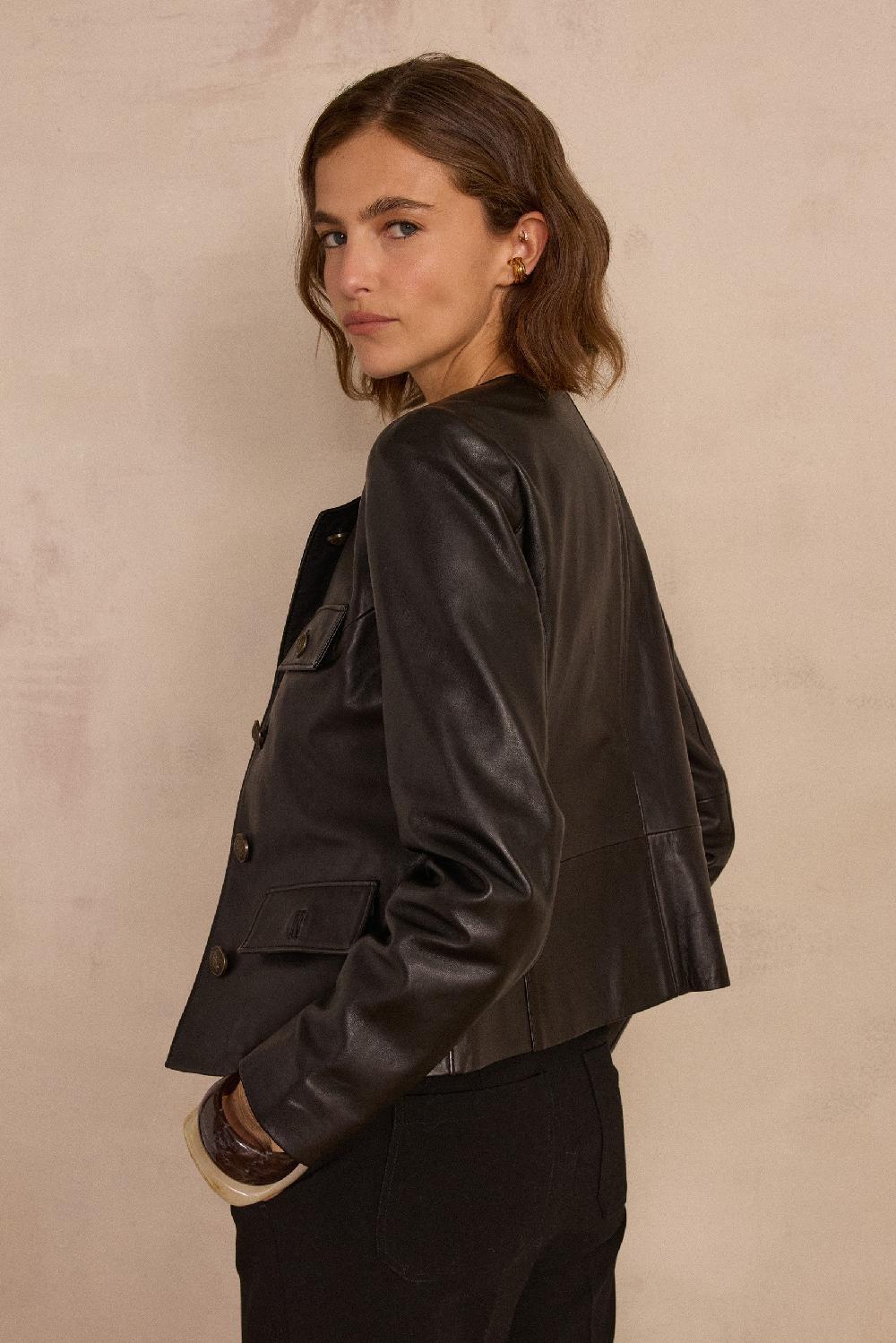 Maison 123 CHARLOTTE Leather Jacket