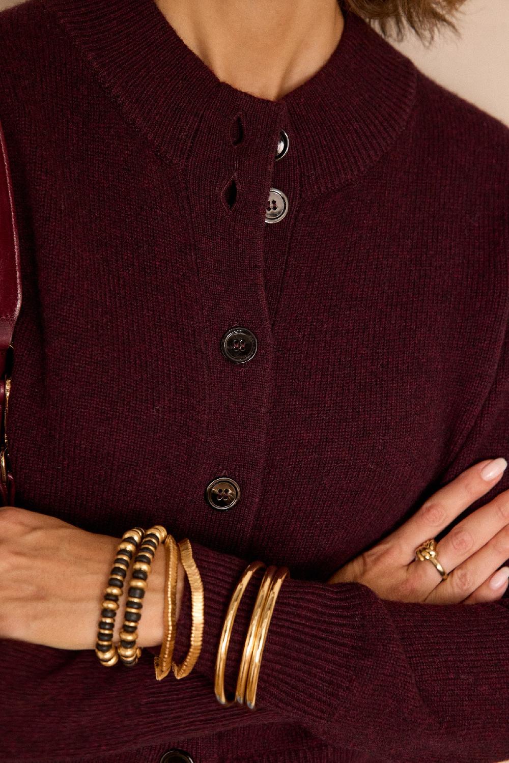 Maison 123 CHRIS Cardigan In Wool And Yak