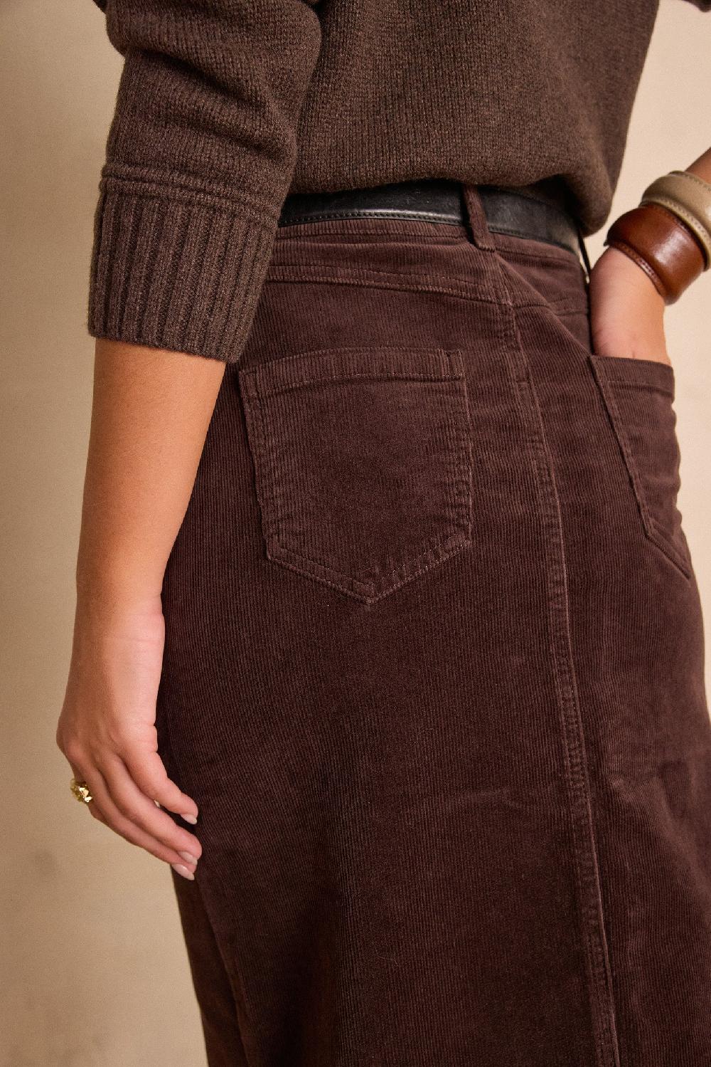 Maison 123 CLEO Corduroy Straight Skirt