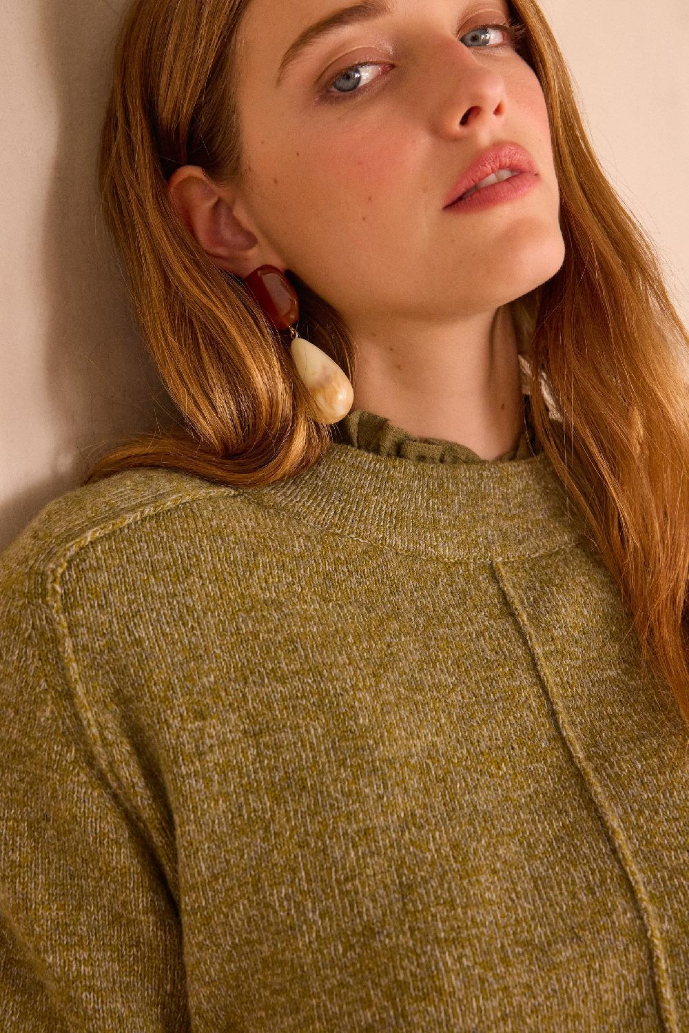 Maison 123 CLINTON Mottled Jumper In 100% Wool