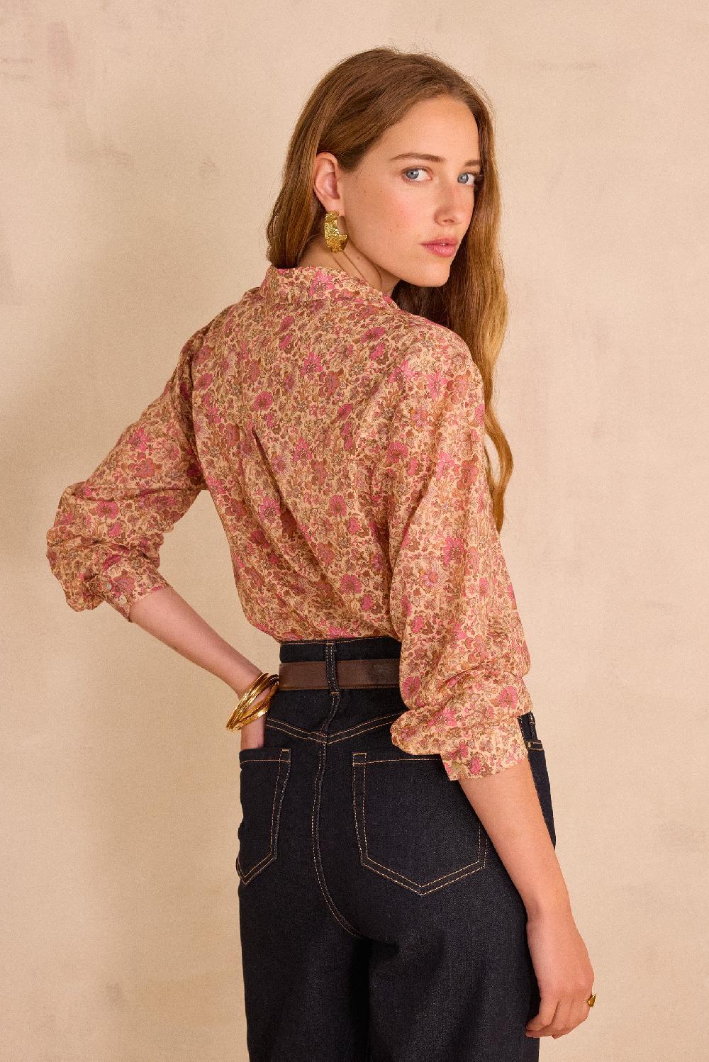 maison 123 COLETTE Liberty Print Blouse 100% Cotton