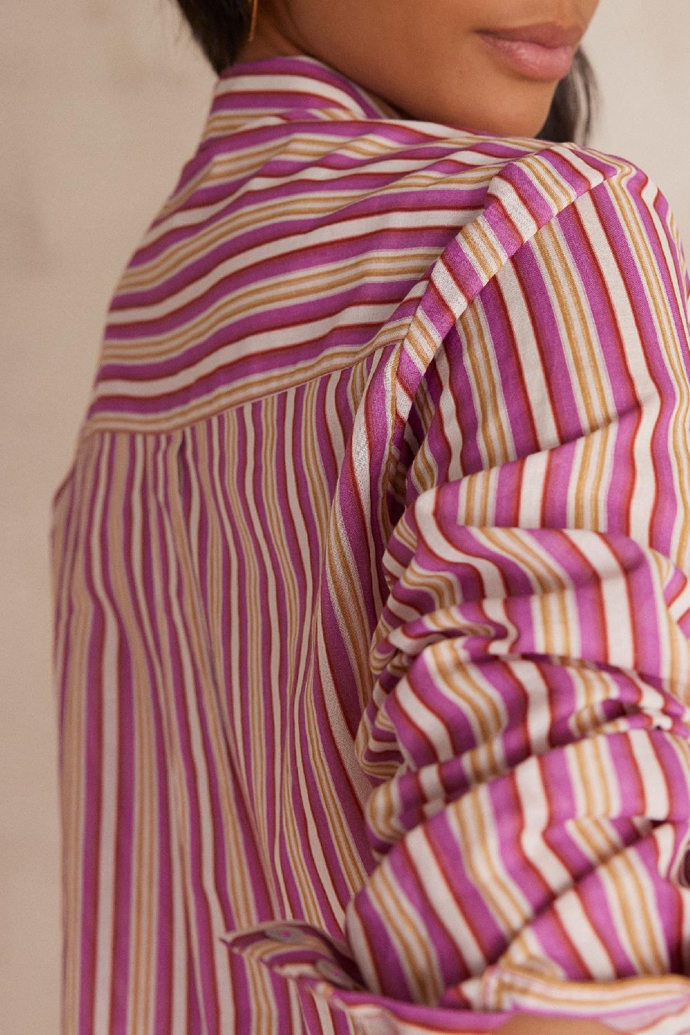 Maison 123 COLETTE Striped Cotton Blouse