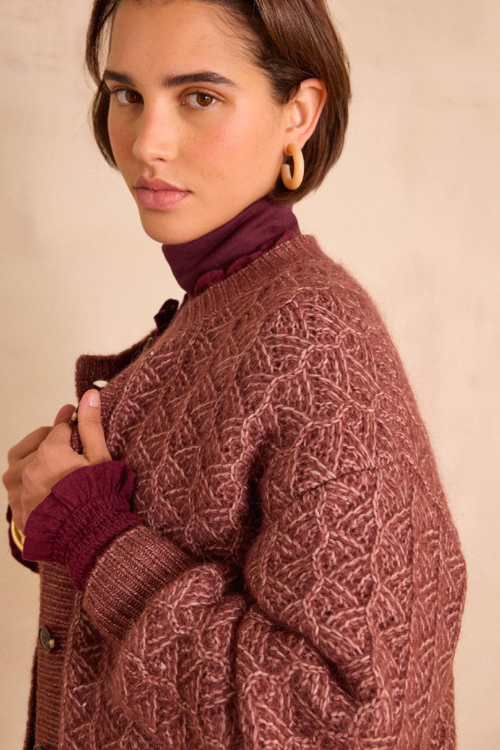 Maison 123 COSMO Cardigan In Mohair And Wool