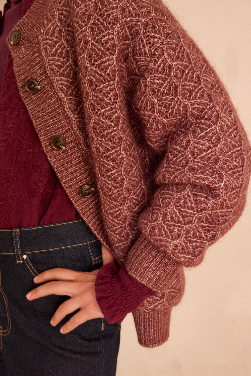 Maison 123 COSMO Cardigan In Mohair And Wool