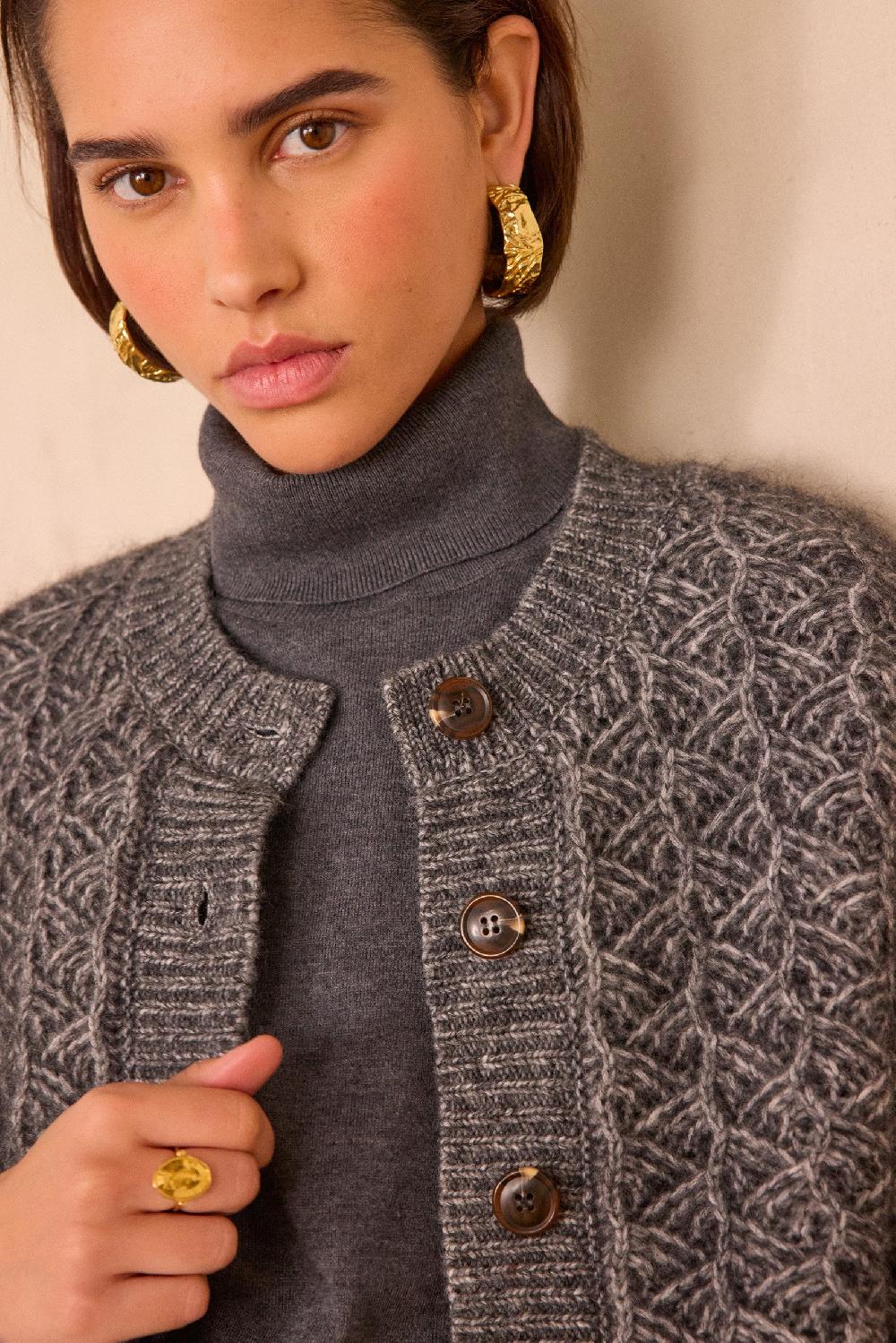 Maison 123 COSMO Cardigan In Mohair And Wool