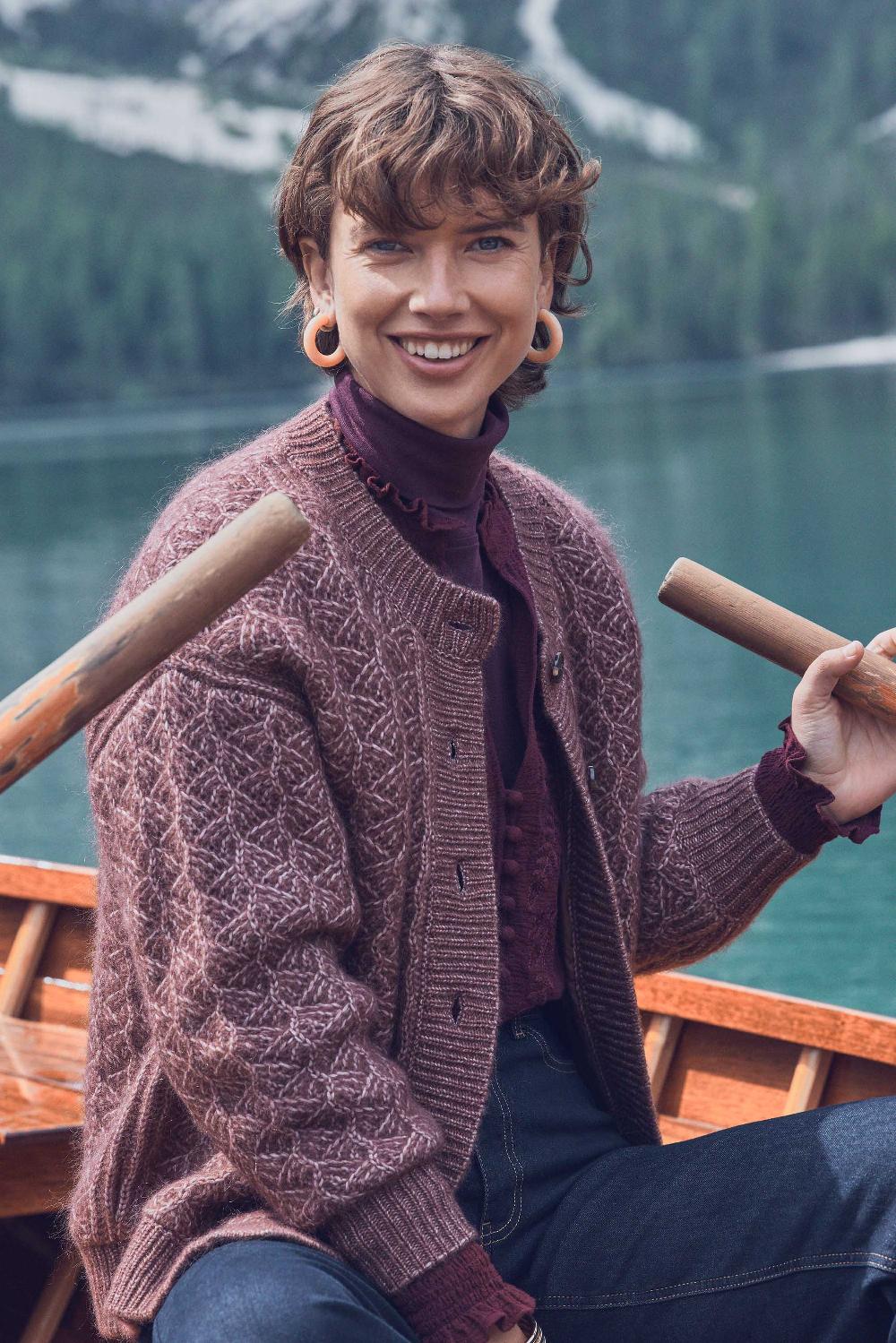maison 123 COSMO cardigan in mohair and wool