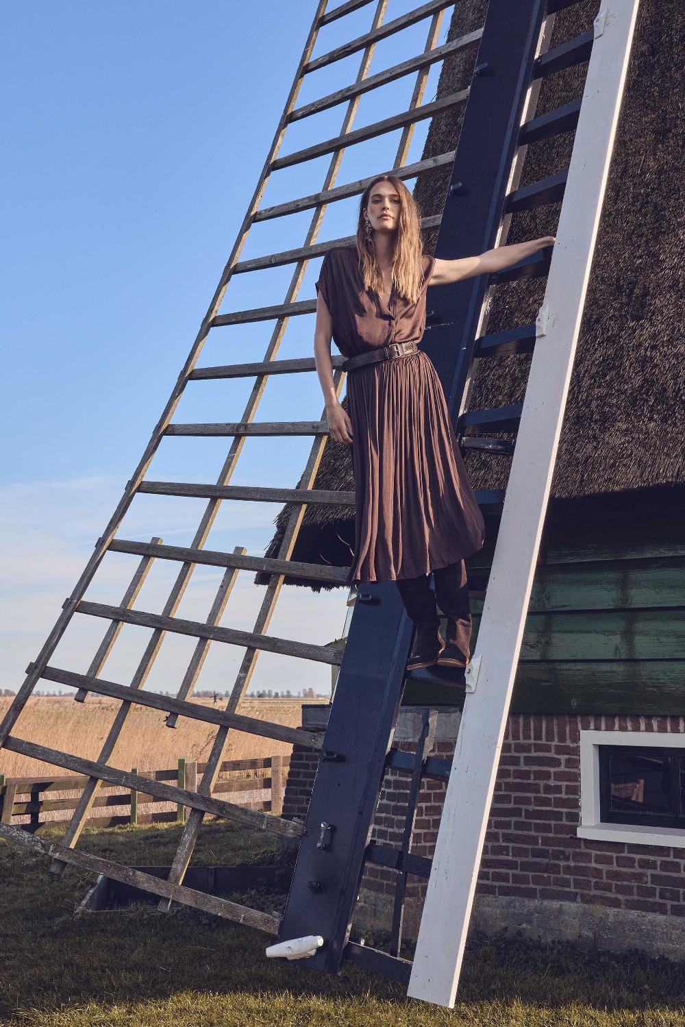 maison 123 CRYSTAL pleated skirt