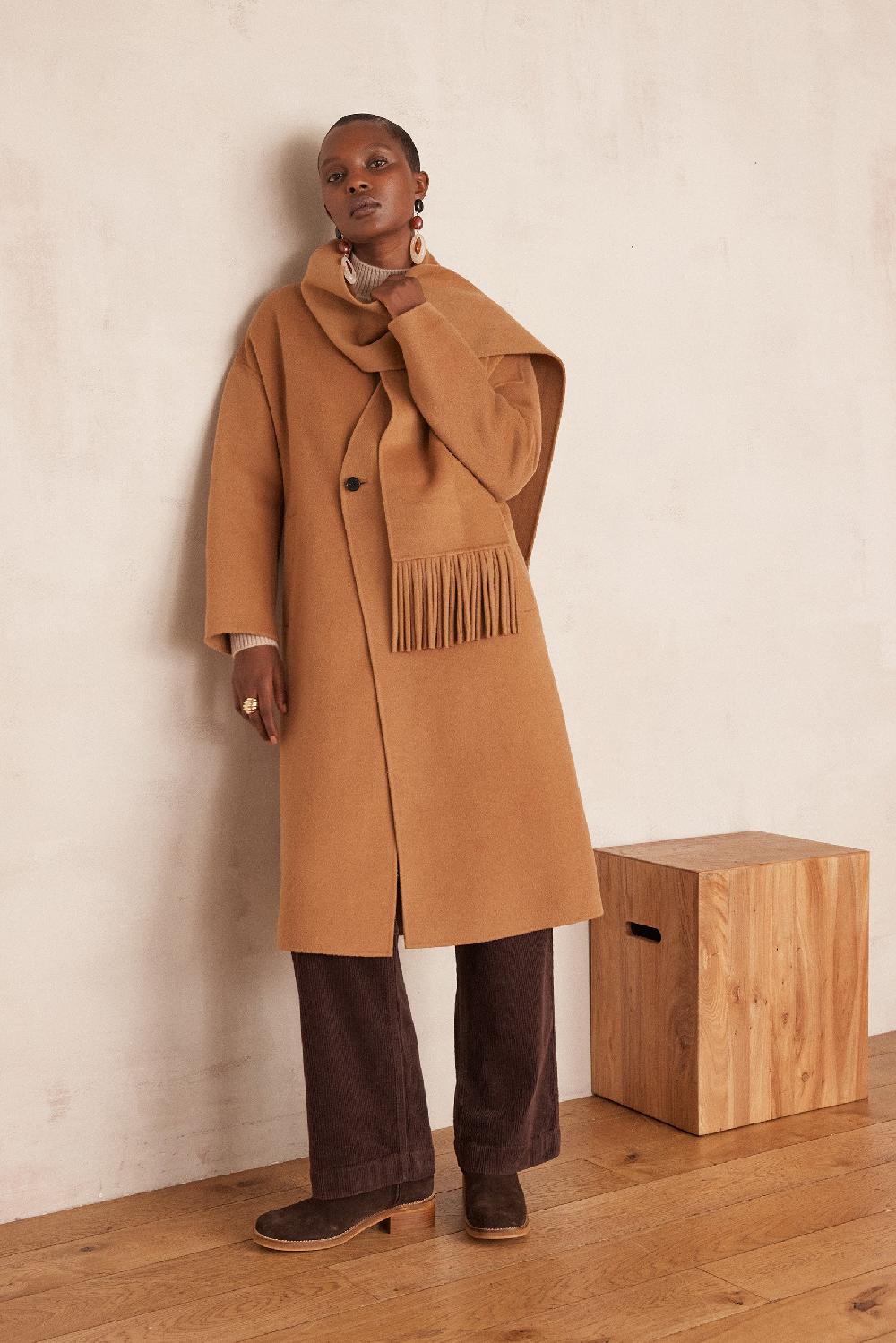 maison 123 DAHLIA long wool coat