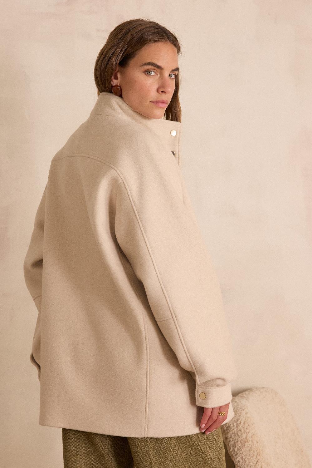 Maison 123 DAMIEN Mid-length Wool Coat