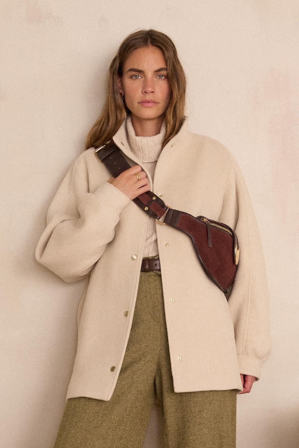 maison 123 DAMIEN mid-length wool coat