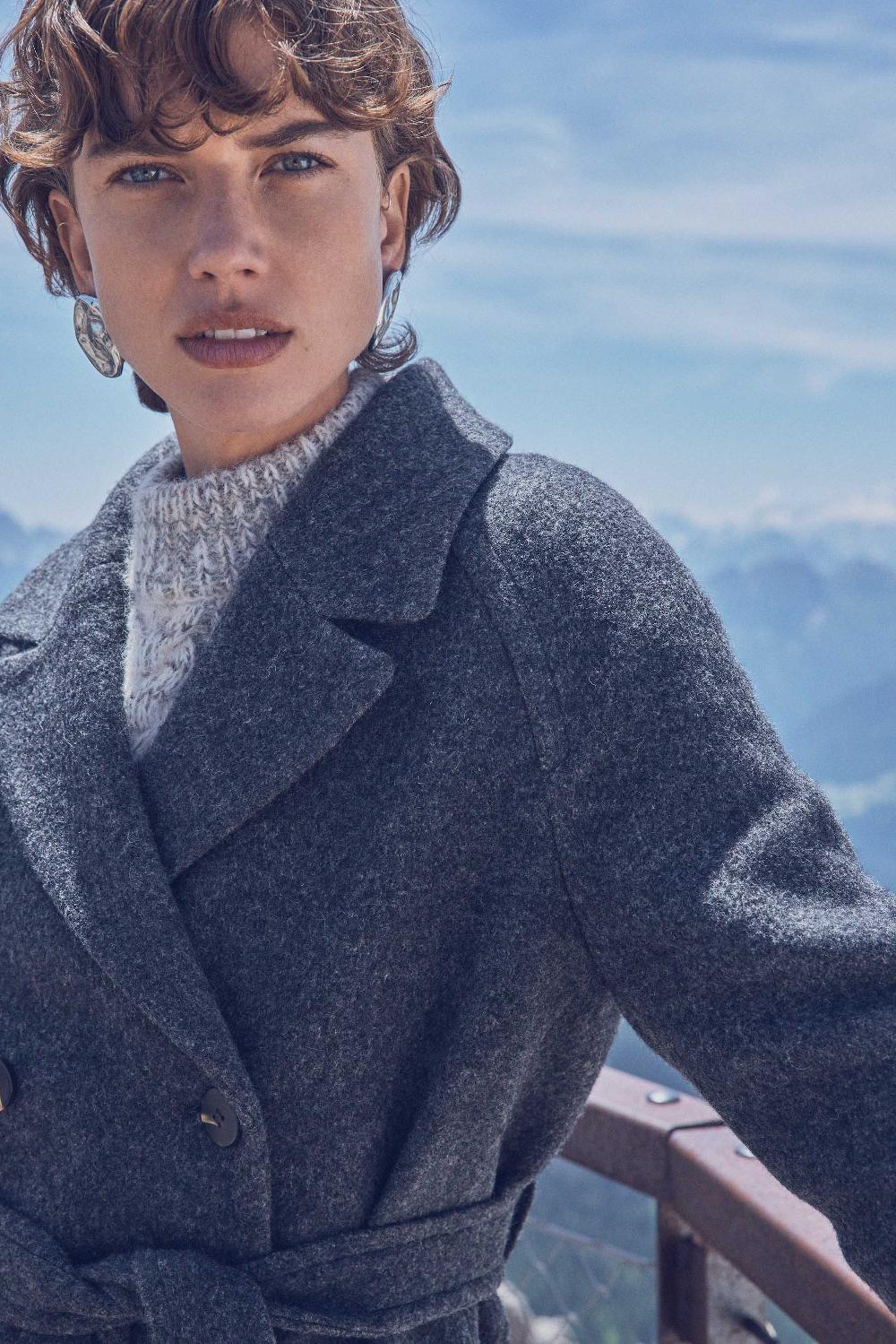 Maison 123 DAREN Long Wool Coat