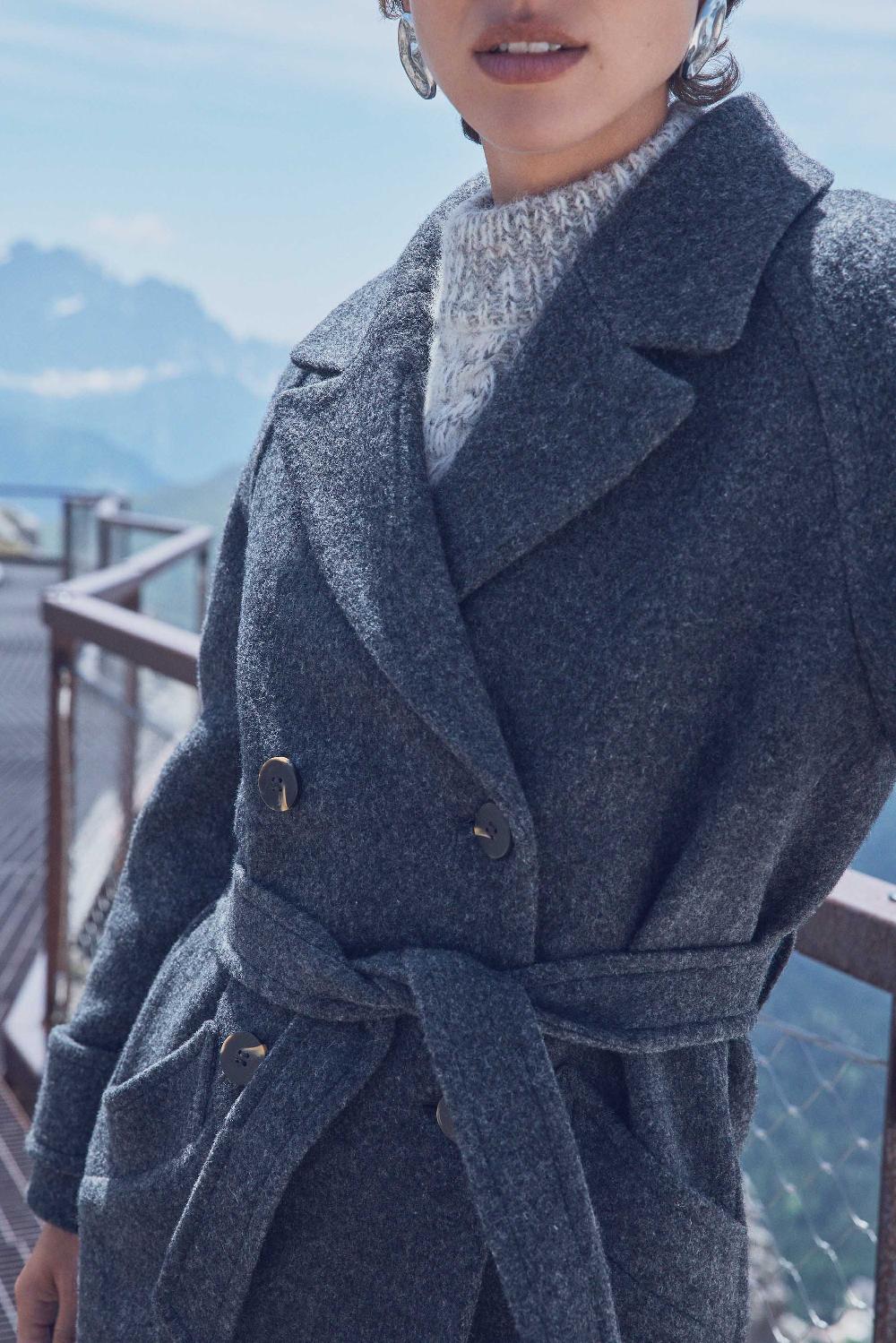 Maison 123 DAREN Long Wool Coat