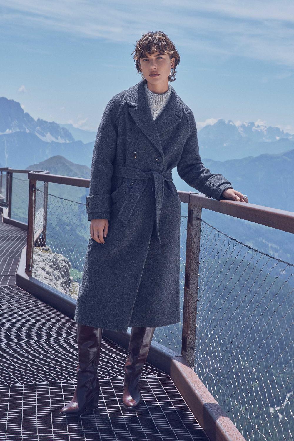 maison 123 DAREN long wool coat