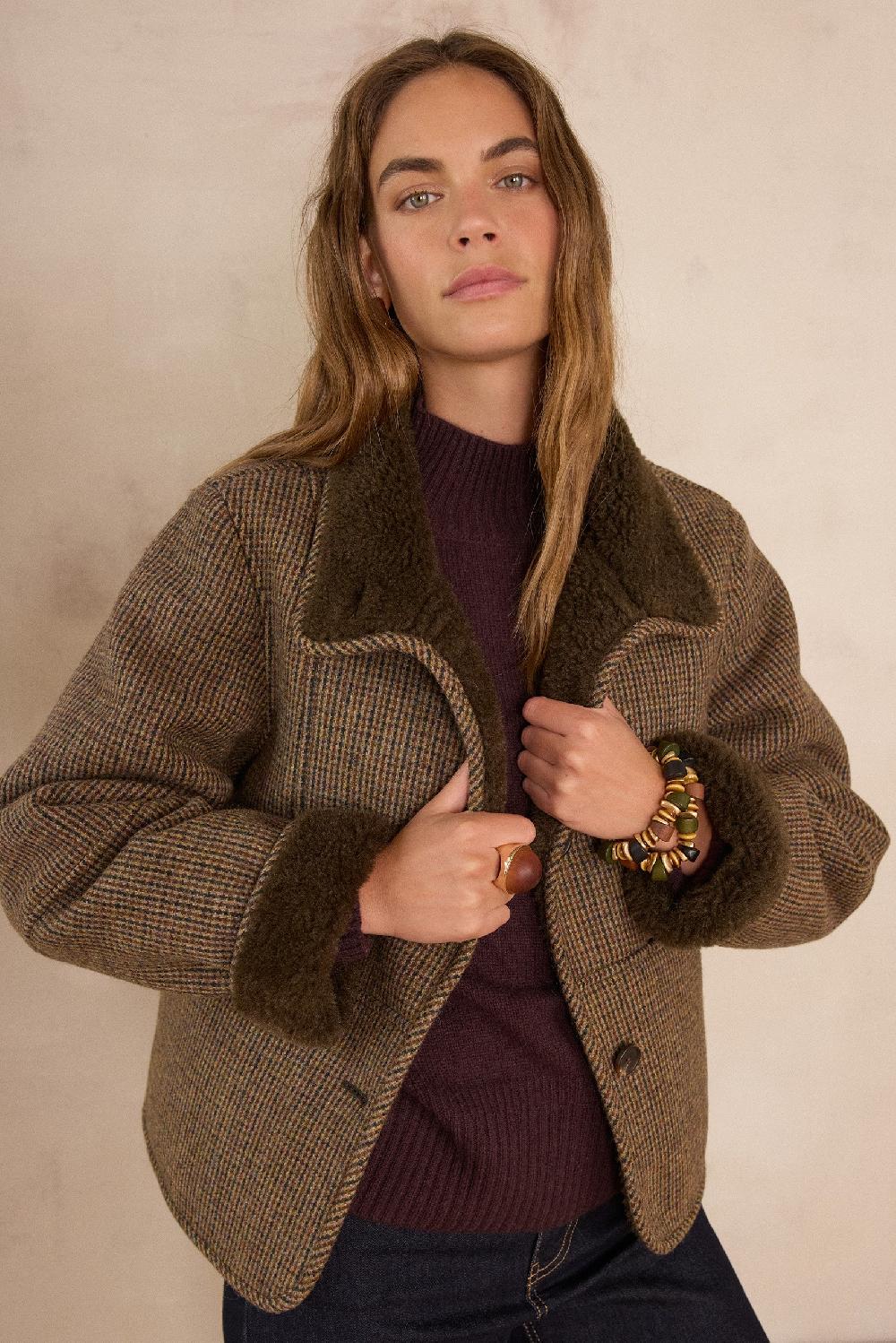 Maison 123 DARIO Checked Coat