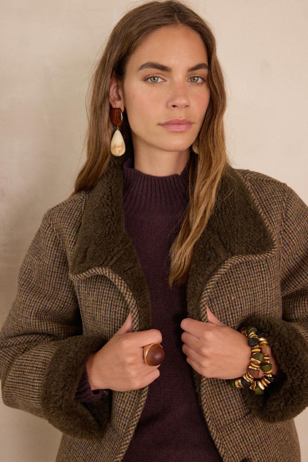 Maison 123 DARIO Checked Coat