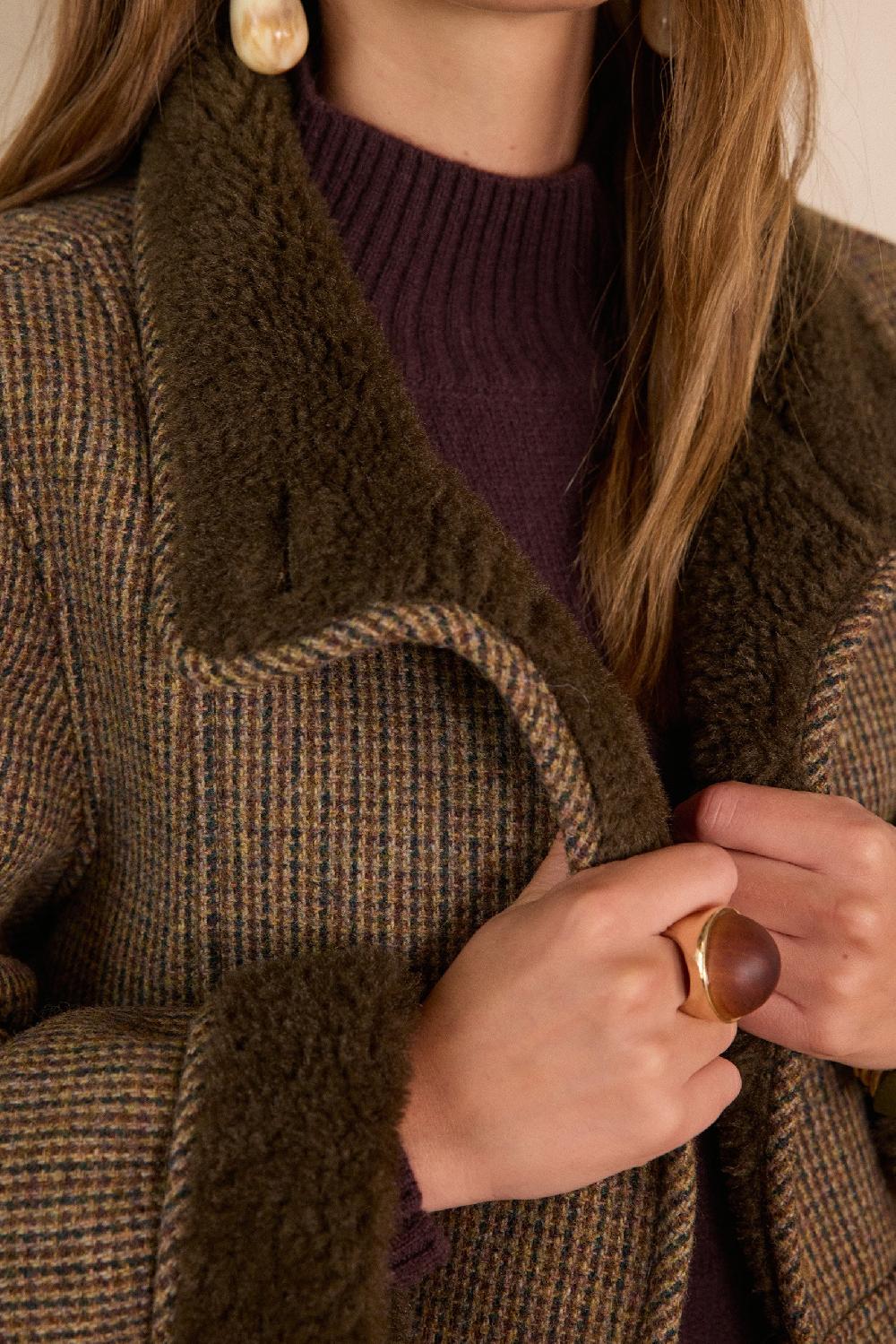 Maison 123 DARIO Checked Coat