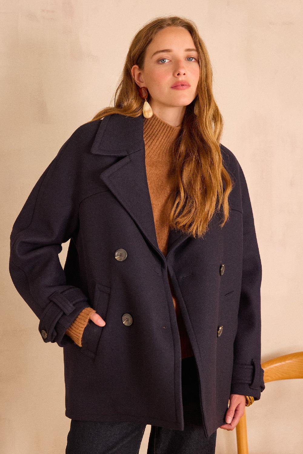 Maison 123 DEAN Wool Pea Coat
