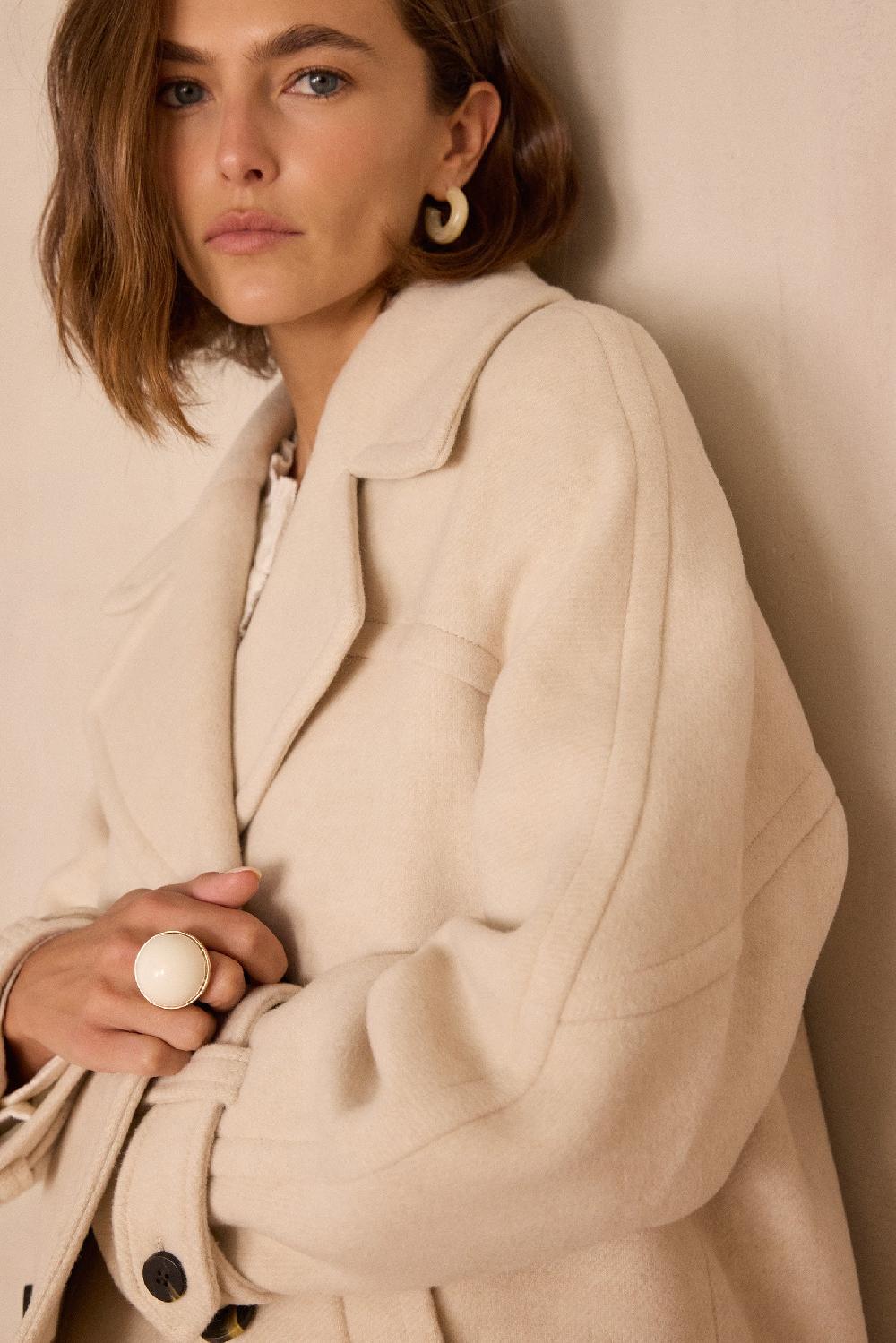 Maison 123 DEAN Wool Peacoat