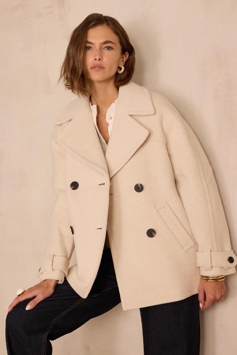 maison 123 DEAN wool peacoat