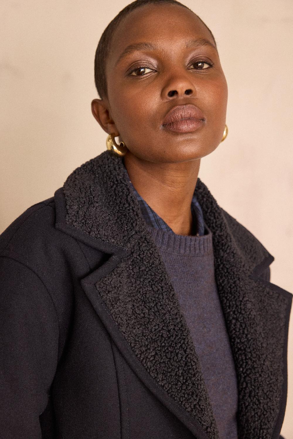 Maison 123 DEBBIE Coat With Shearling Effect