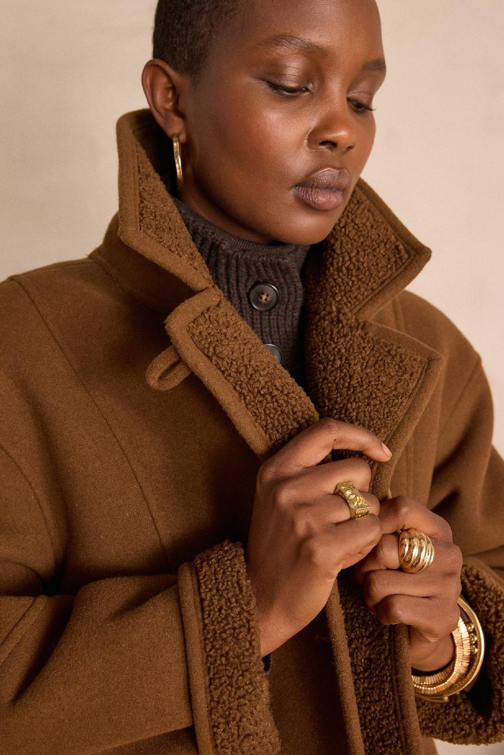 Maison 123 DEBBIE Coat With Shearling Effect