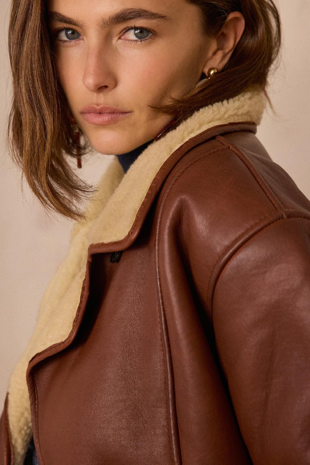 Maison 123 DEBBIE Leather Coat