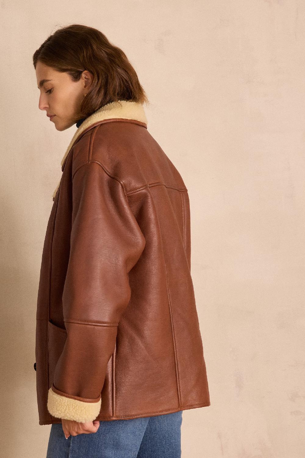 Maison 123 DEBBIE Leather Coat