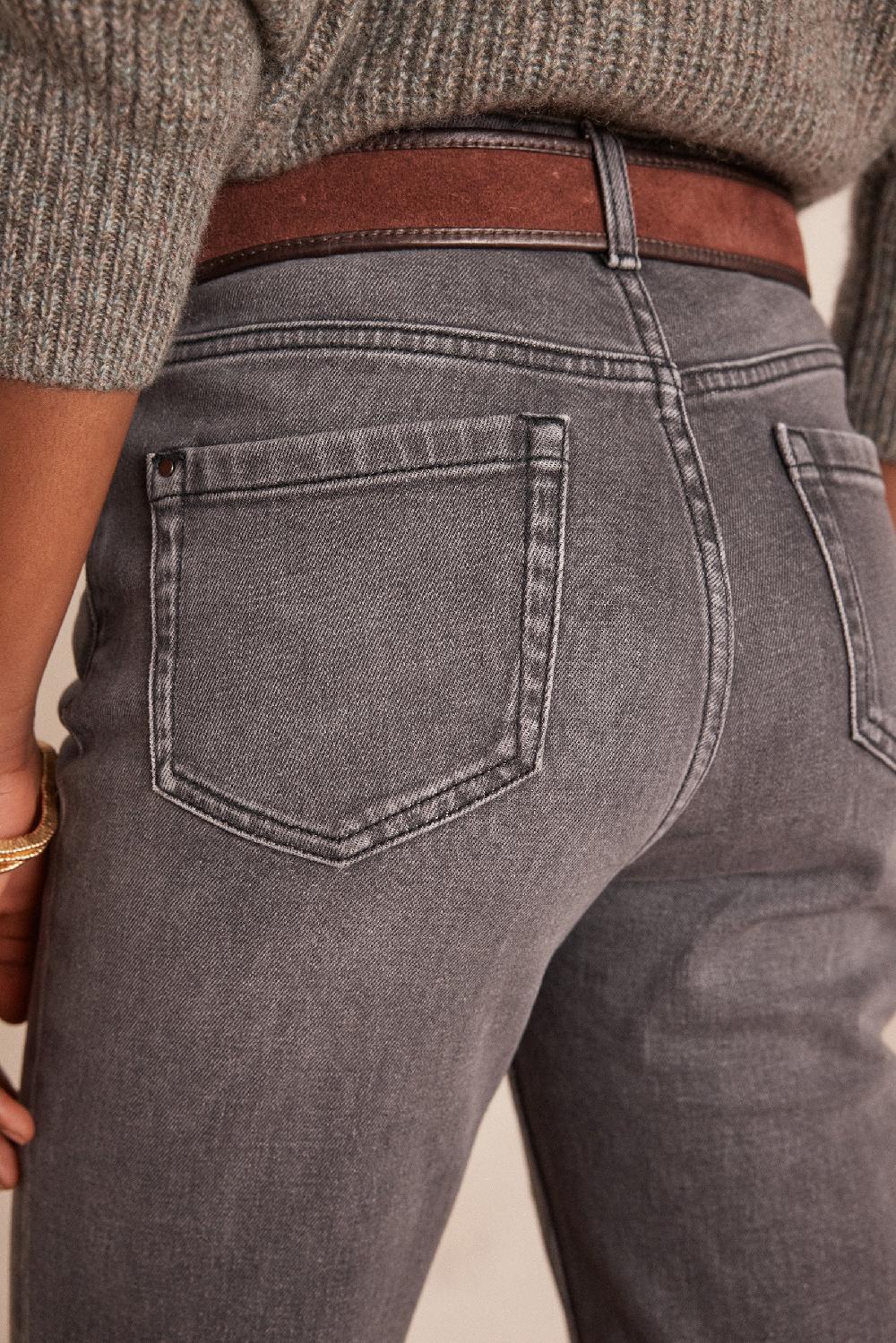 Maison 123 DELIA CROPPED Straight Jeans In Cotton