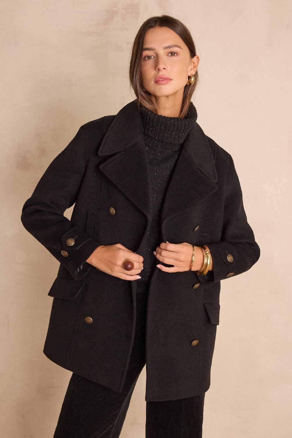 Maison 123 DJANIS Wool Pea Coat