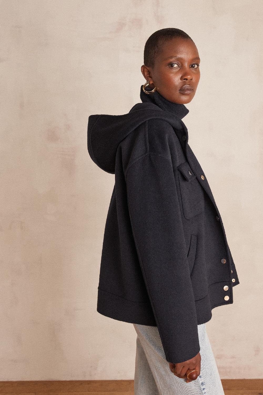 Maison 123 DOLINE Hooded Wool Jacket