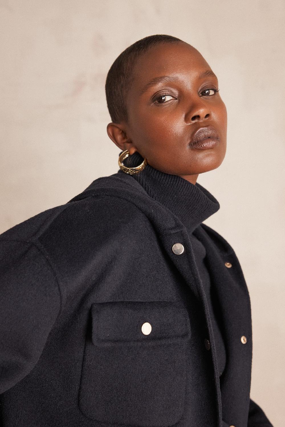 Maison 123 DOLINE Hooded Wool Jacket