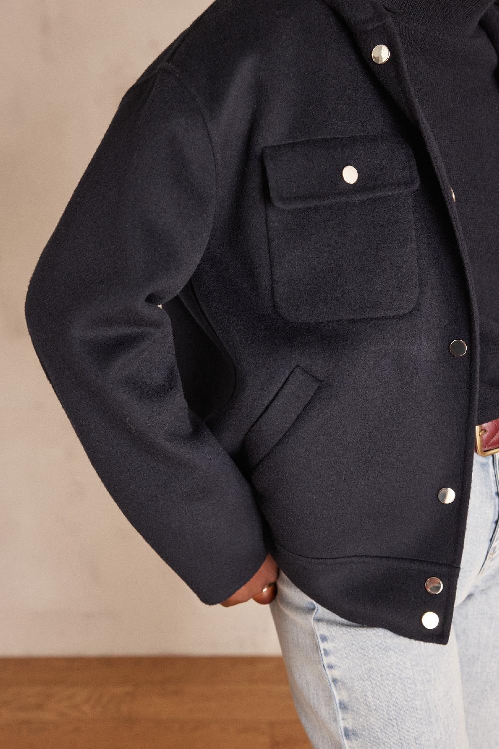 Maison 123 DOLINE Hooded Wool Jacket