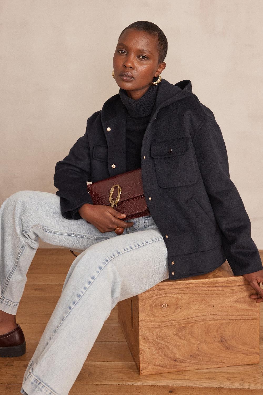 maison 123 DOLINE hooded wool jacket